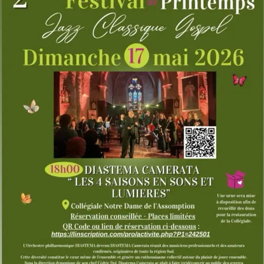 Concert : Diastema camerata - musique classique | Festival de printemps_Barjols