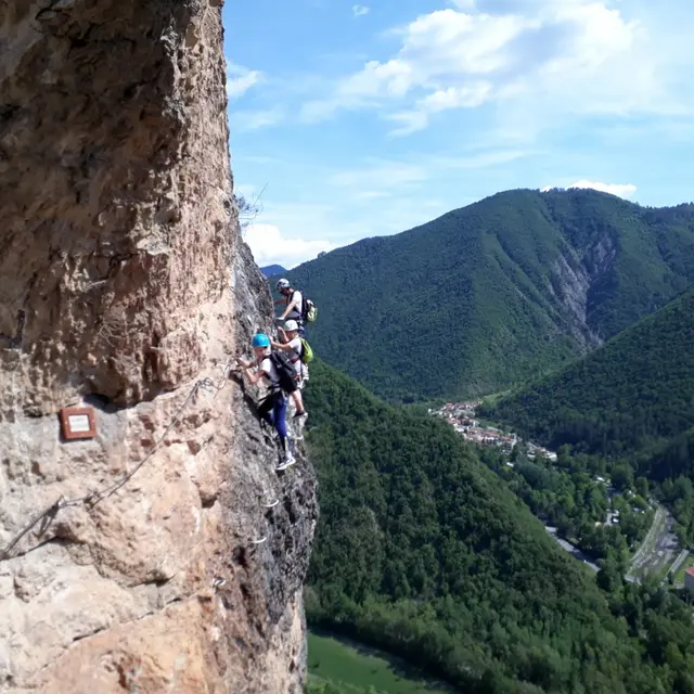Via ferrata rocher de 9h parcours facile