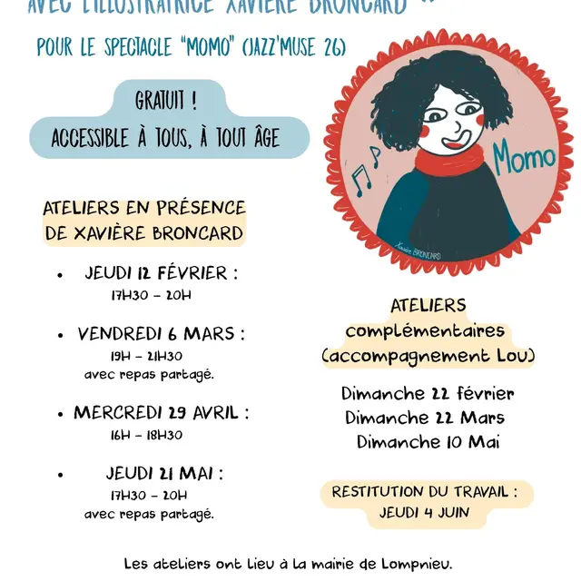 Ateliers création de décors avec l'llustratrice Xavière Broncard_Valromey-sur-Séran