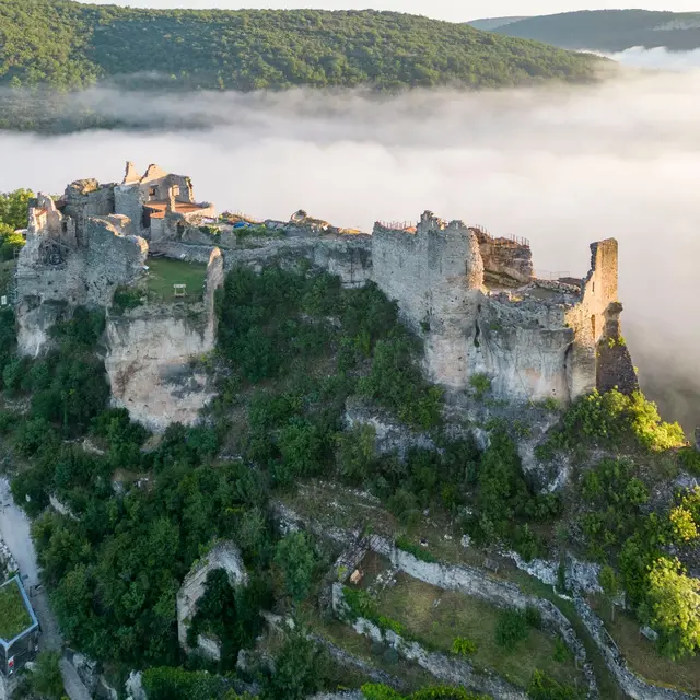 Forteresse de Penne - vue aérienne