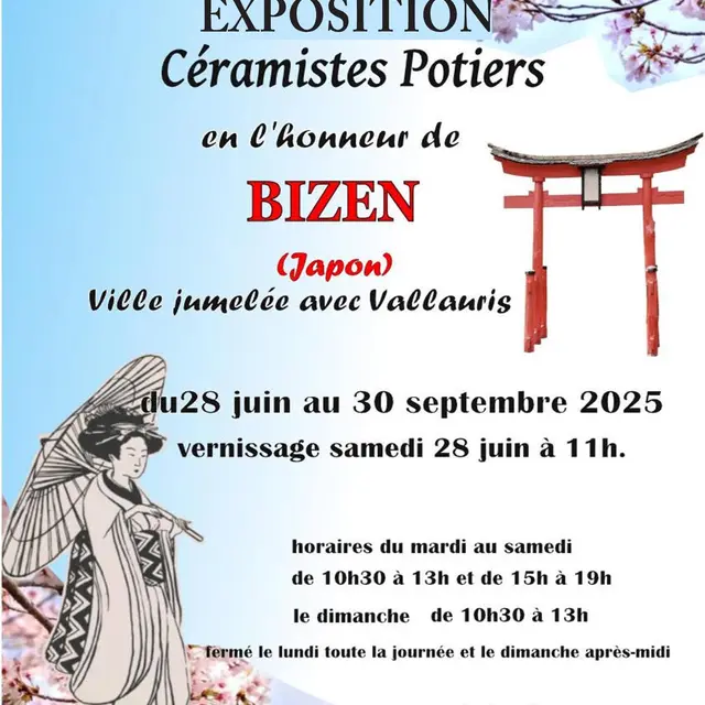 Exposition Céramistes Potiers en l'honneur de BIZEN (Japon)_Vallauris Golfe - Juan