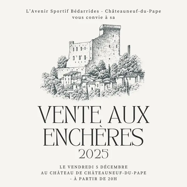 Vente aux enchères Vins d'exception_Châteauneuf-du-Pape