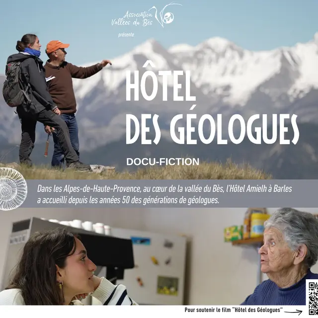 Projection du film Hôtel des Géologues à La-Robine-sur-Galabre_La Robine-sur-Galabre