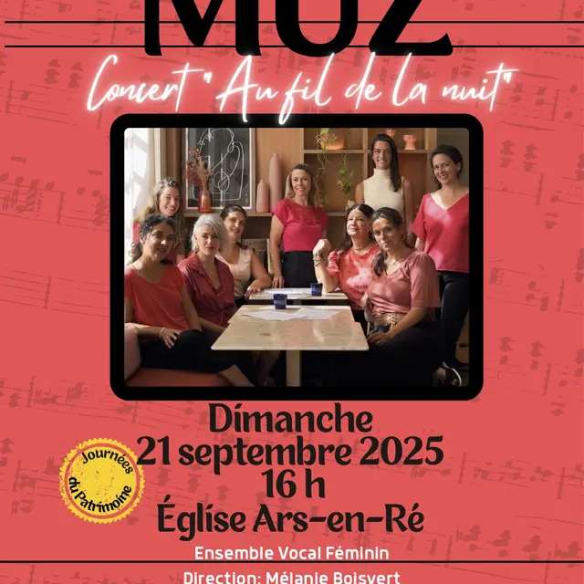 Journées du patrimoine : Concert « Au fil de la nuit »_Ars-en-Ré
