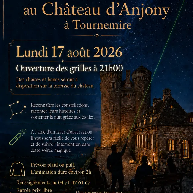 Lecture des étoiles au château d'Anjony_Tournemire
