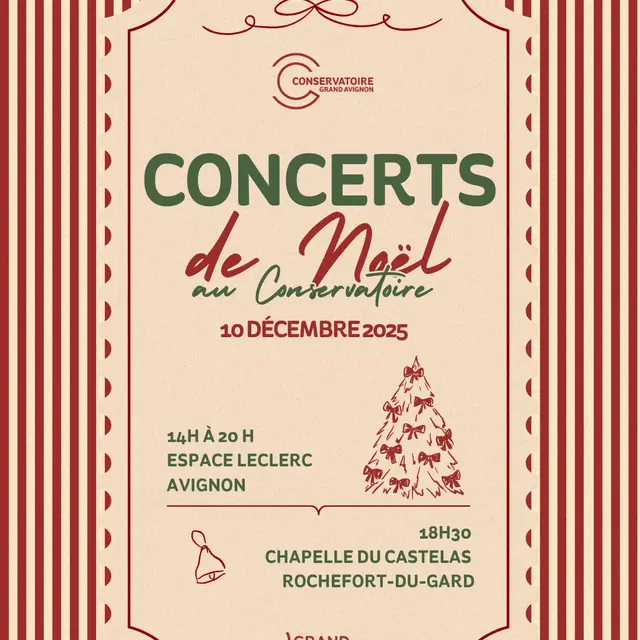 Concerts de Noël du Conservatoire_Rochefort-du-Gard