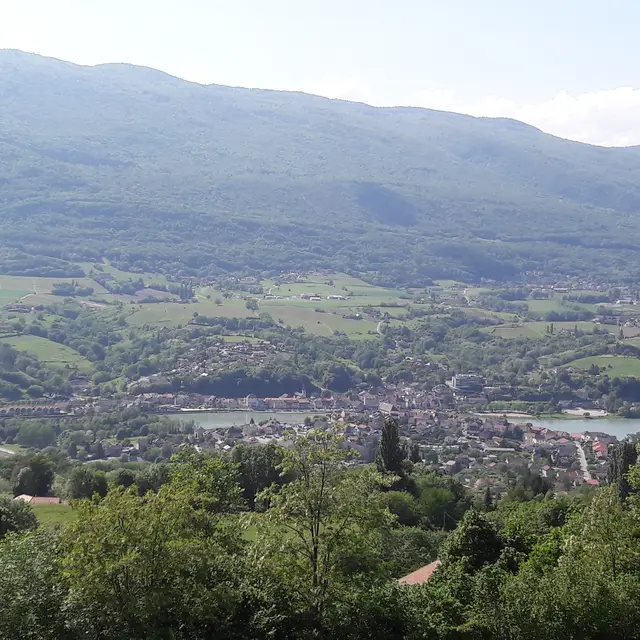 Vue de Seyssel depuis la Montagne des Princes