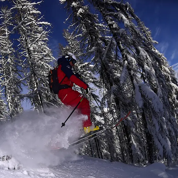 Ski hors piste avec l'ESF
