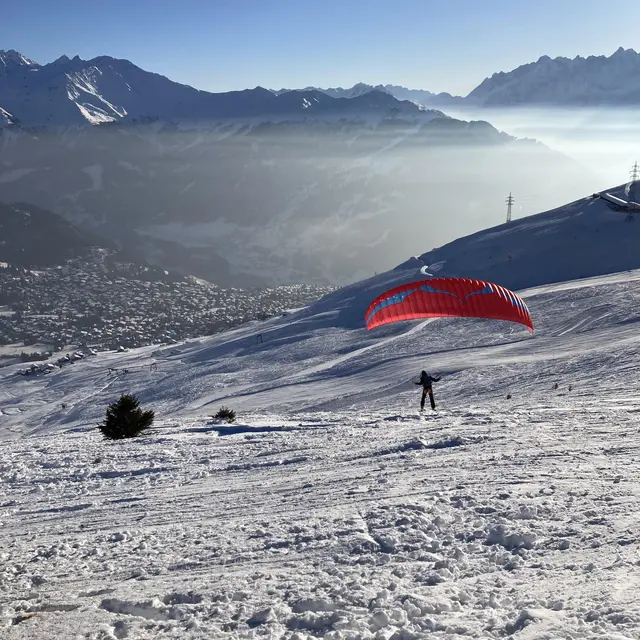 Vol et Ski Verbier_Val de Bagnes