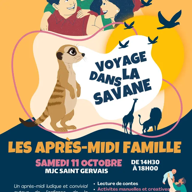 MJC - Les après-midi famille - Voyage dans la savane_Saint-Gervais-les-Bains