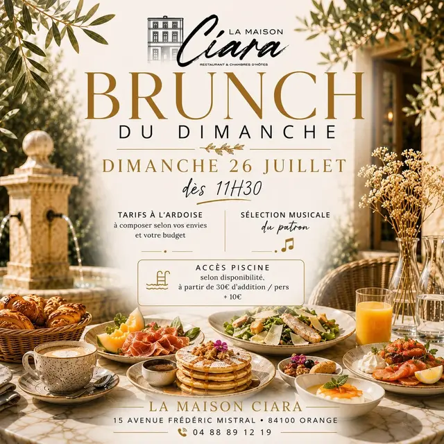 Brunch du dimanche à la Maison Ciara_Orange