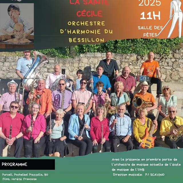 Concert : Sainte Cécile - musique de films, variété française_Barjols