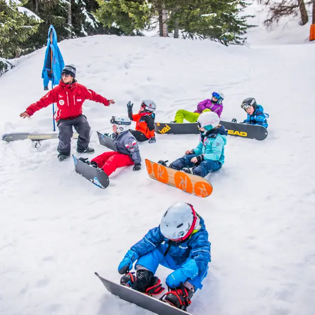 Initiation au snowboard_Thyon