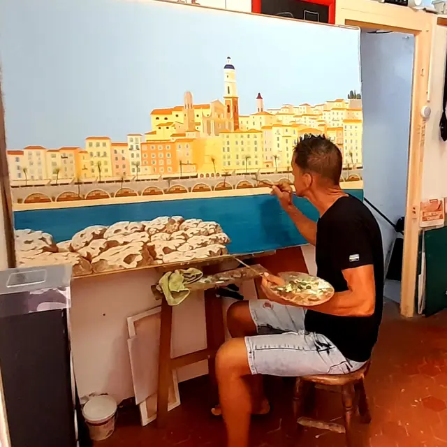 Artiste peintre - Saîd Berkane_Menton