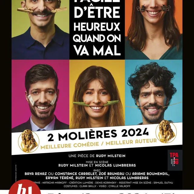 Au Théâtre C'est pas facile d'être heureux quand on va mal_Tarascon