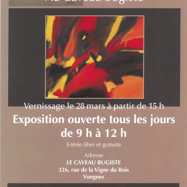Exposition au Caveau Bugiste