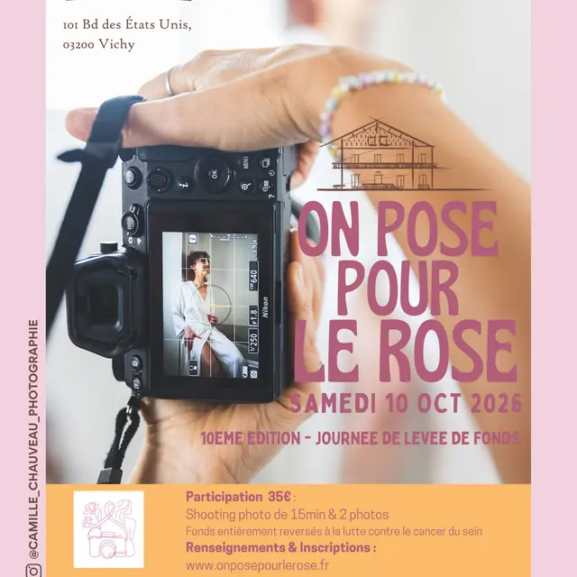 On pose pour le Rose - Vichy