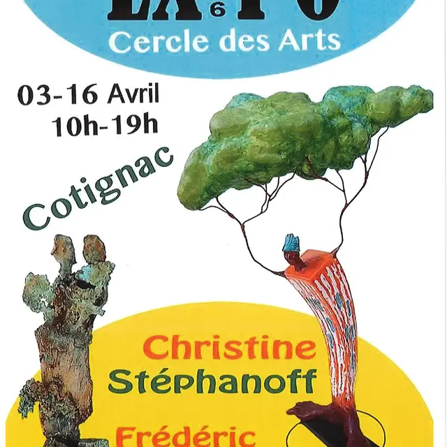 Exposition : Chrisitne Stéphanoff et Fréderic Lange - Peintures et sculptures_Cotignac