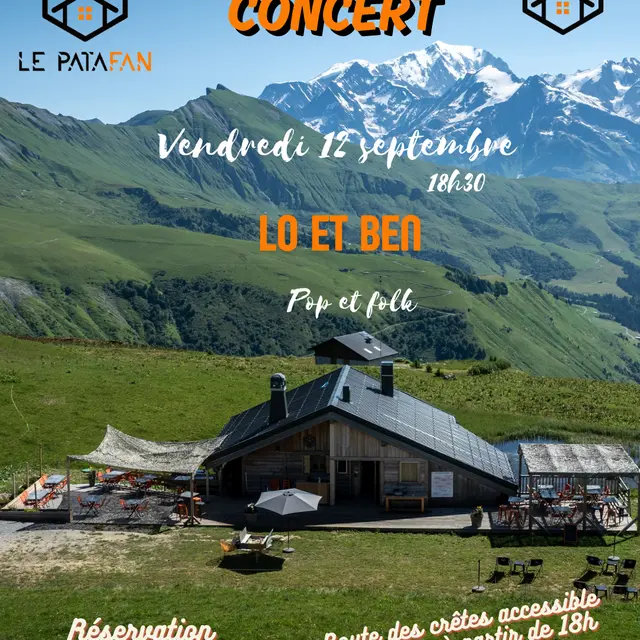 Concert au Patafan : Lo and Ben - pop acoustique_Les Saisies
