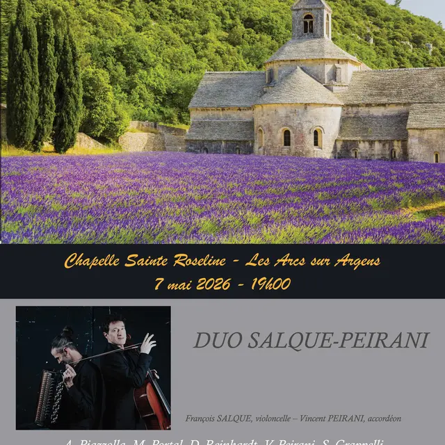 XIXè Festival de Musique des Chapelles-Duo Salque Peirani_Les Arcs sur Argens