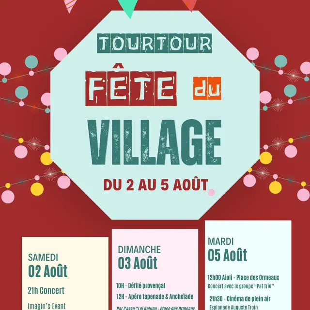 Fête du village de Tourtour
