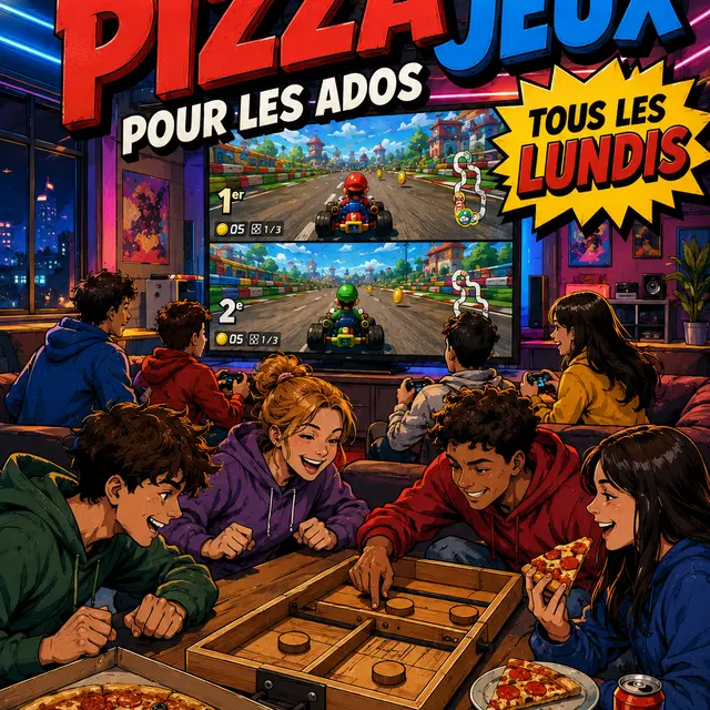 Soirée Ado pizza et jeux