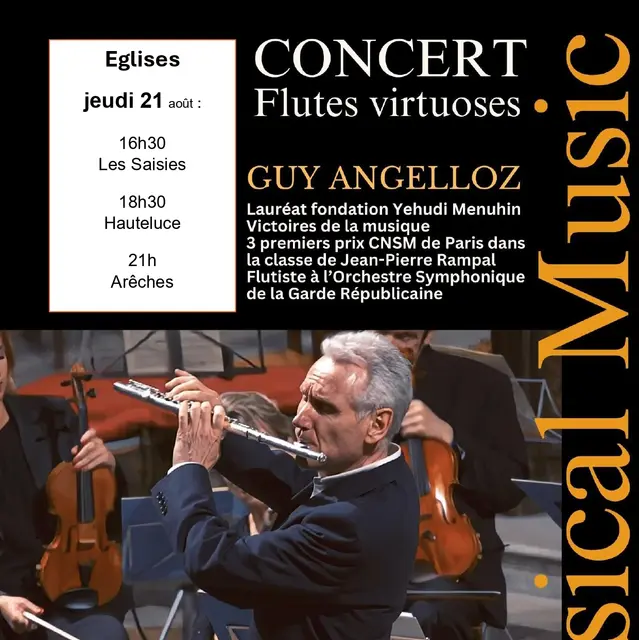 Concert de flûtes virtuoses - Guy Angelloz Les Saisies_Les Saisies