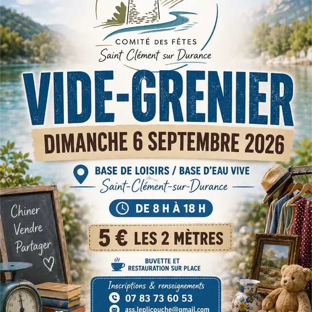 Vide grenier à Saint-Clément-sur-Durance_Saint-Clément-sur-Durance