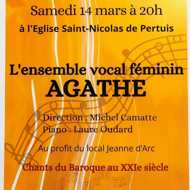 Concert de l'ensemble vocal féminin Agathe_Pertuis