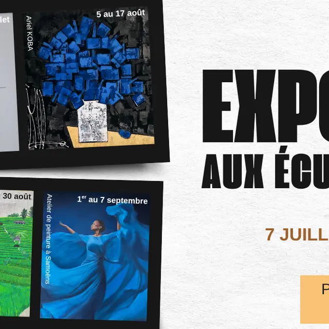 Expositions estivales aux écuries du château_Samoëns