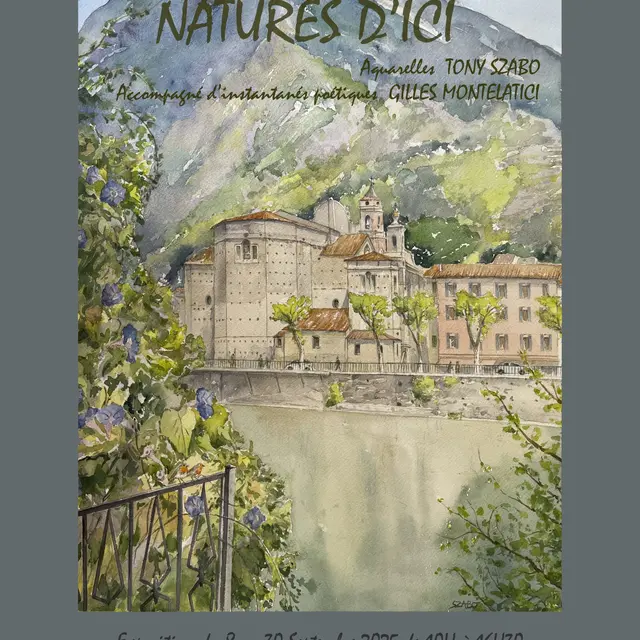 Exposition & ateliers d'aquarelle Natures d'ici par Tony Szabo_Breil-sur-Roya