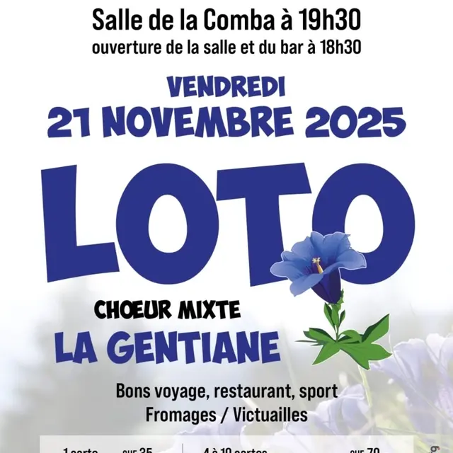 Loto chœur mixte de la Gentiane_Val de Bagnes