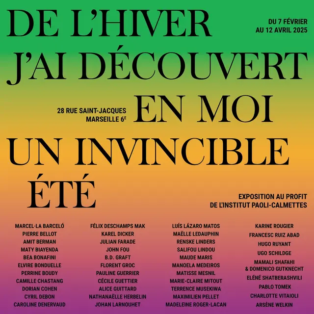 Au milieu de l'hiver, j'ai découvert en moi un invincible été_Marseille