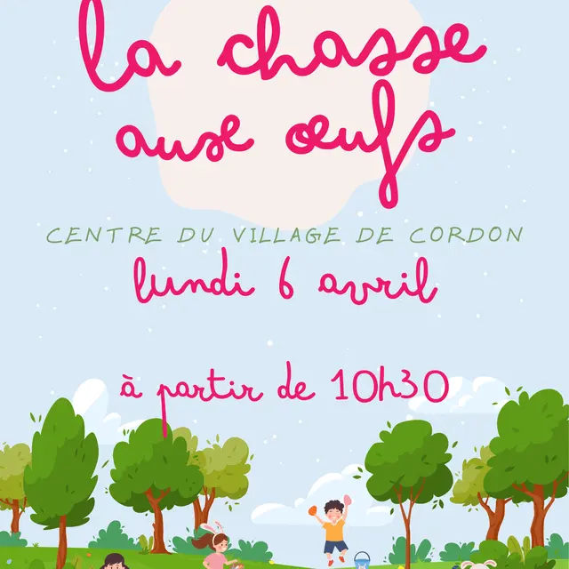 Chasse aux oeufs dans le village_Cordon