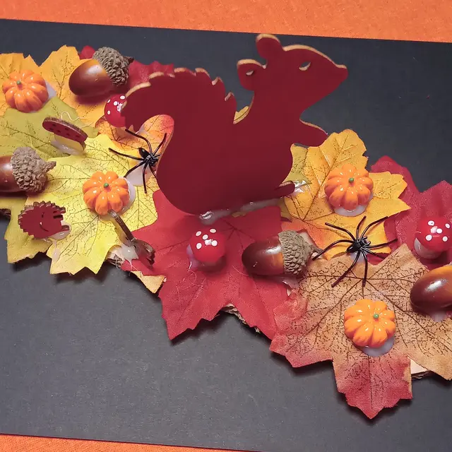 Atelier créatif “Ecureuil sur feuilles d'automne “_Morzine