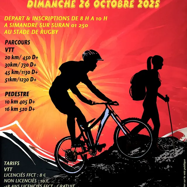 Affiche Trans Revermont VTT et pédestre_Simandre-sur-Suran