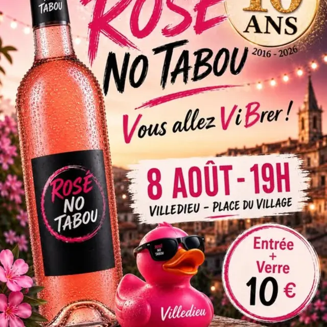 Soirée 'Rosé No Tabou'_Villedieu