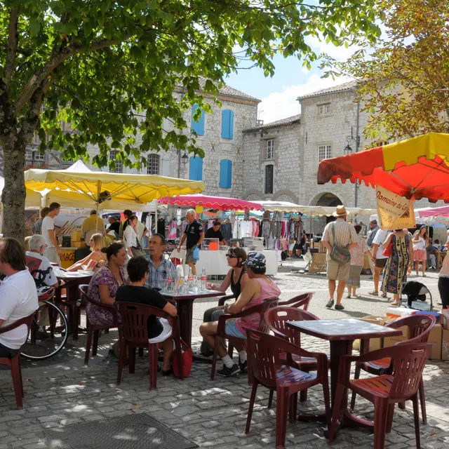 Marché de Lauzerte de samedi