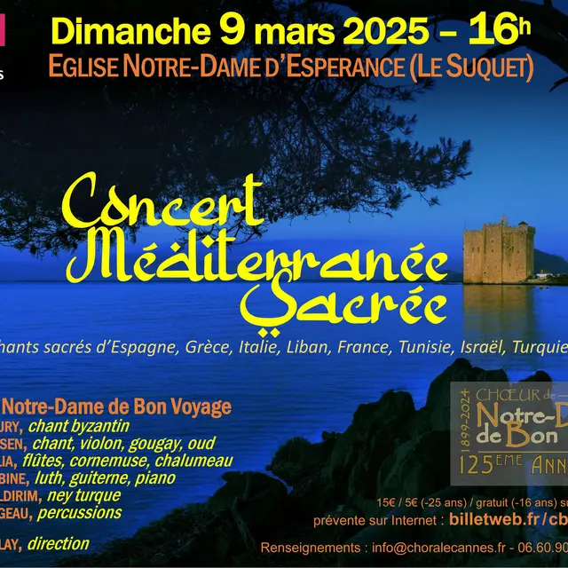 Concert Méditerranée Sacrée_Cannes