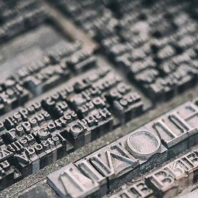 lettres typographiques
