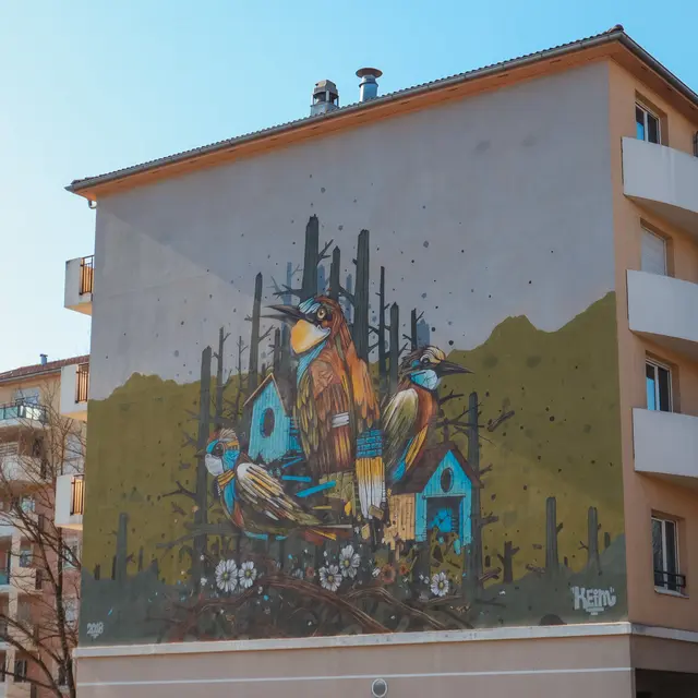 Fresque Vivre ensemble @Association Glitch et @Keim