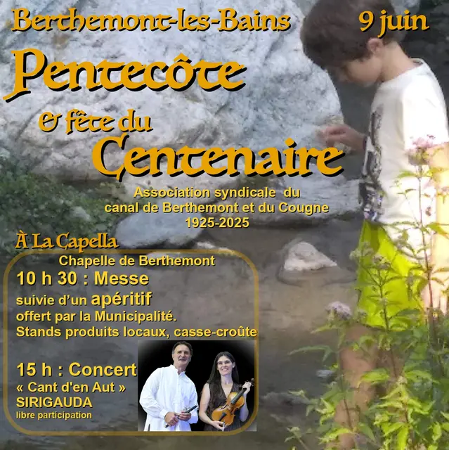 Pentecôte et fête du centenaire à Berthemont-les-bains_Roquebillière