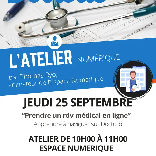 Atelier numérique : Prendre un rendez-vous médical en ligne_La Couarde-sur-Mer