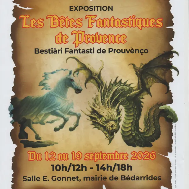 Exposition Les Bêtes Fantastiques de Provence_Bédarrides