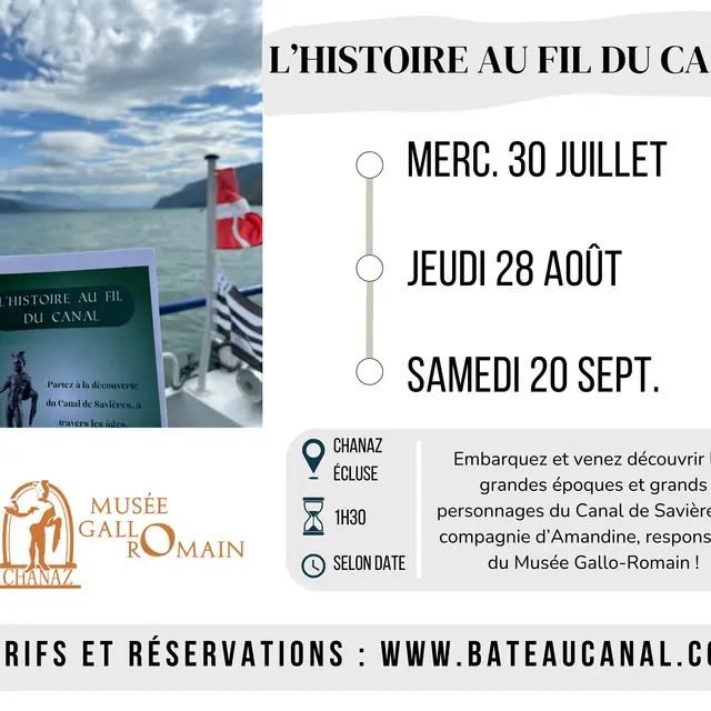 Croisière - l'Histoire au fil du canal_Chanaz