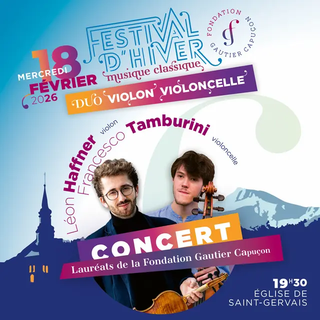 Duo violon violoncelle - Fondation Gautier Capuçon_Saint-Gervais-les-Bains