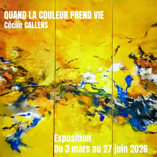 Exposition Quand la couleur prend vie de Cécile Callens_Montauroux