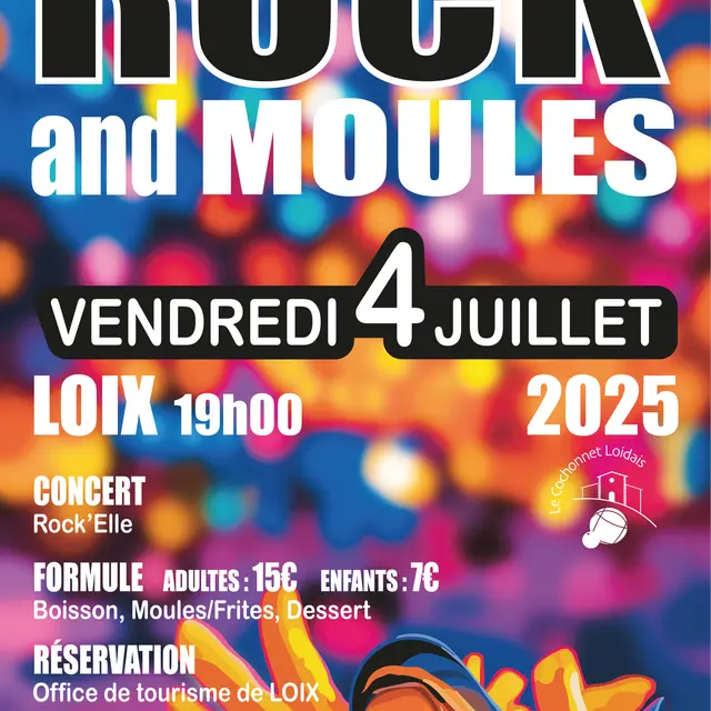 Le repas village - Soirée rock'n moules à Loix_Loix