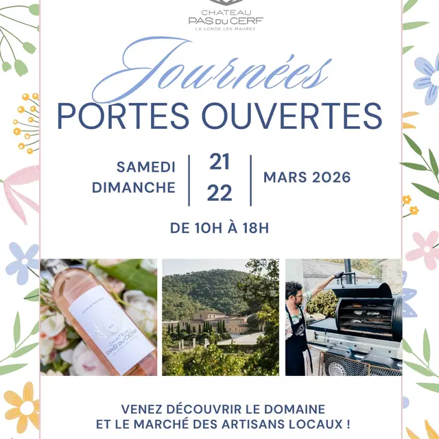 Affiche Journées Portes ouvertes au Château Pas du Cerf