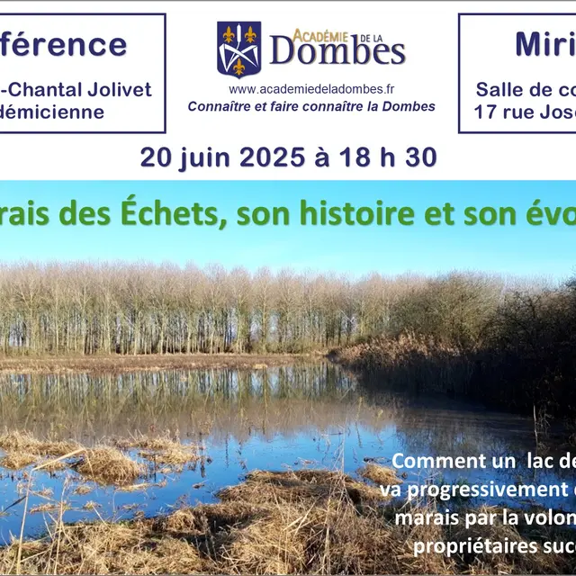 Conférence: le Marais des Echets
